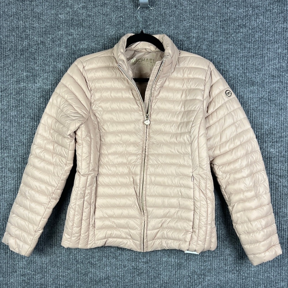 Michael Kors Blush Packable Puffer Jacket Medium Quiet Luxury Lightweight